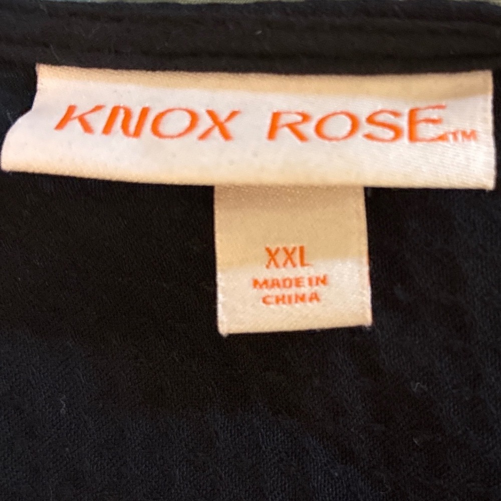 Knox Rose Wrap Dress XXL Black ‎ tiered rayon gauze Festival Dark Fairy - Picture 3 of 10